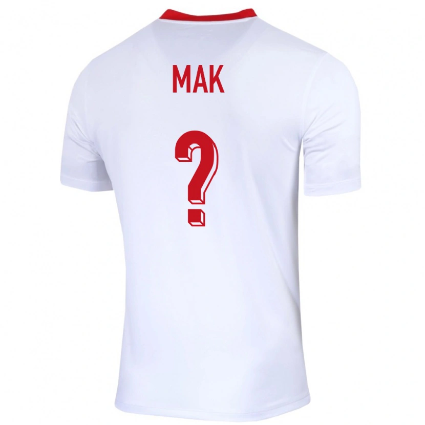 Danxen Men Poland Igor Mak #0 White Home Jersey 24-26 T-Shirt