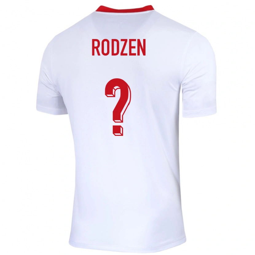 Danxen Men Poland Aleksander Rodzen #0 White Home Jersey 24-26 T-Shirt