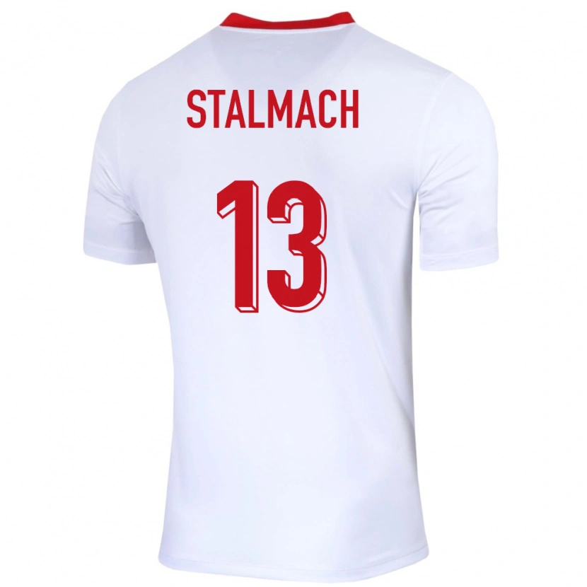 Danxen Men Poland Dariusz Stalmach #13 White Home Jersey 24-26 T-Shirt