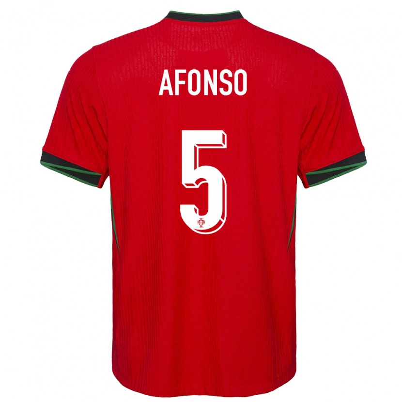 Danxen Men Portugal Zé Afonso #5 Red Home Jersey 24-26 T-Shirt