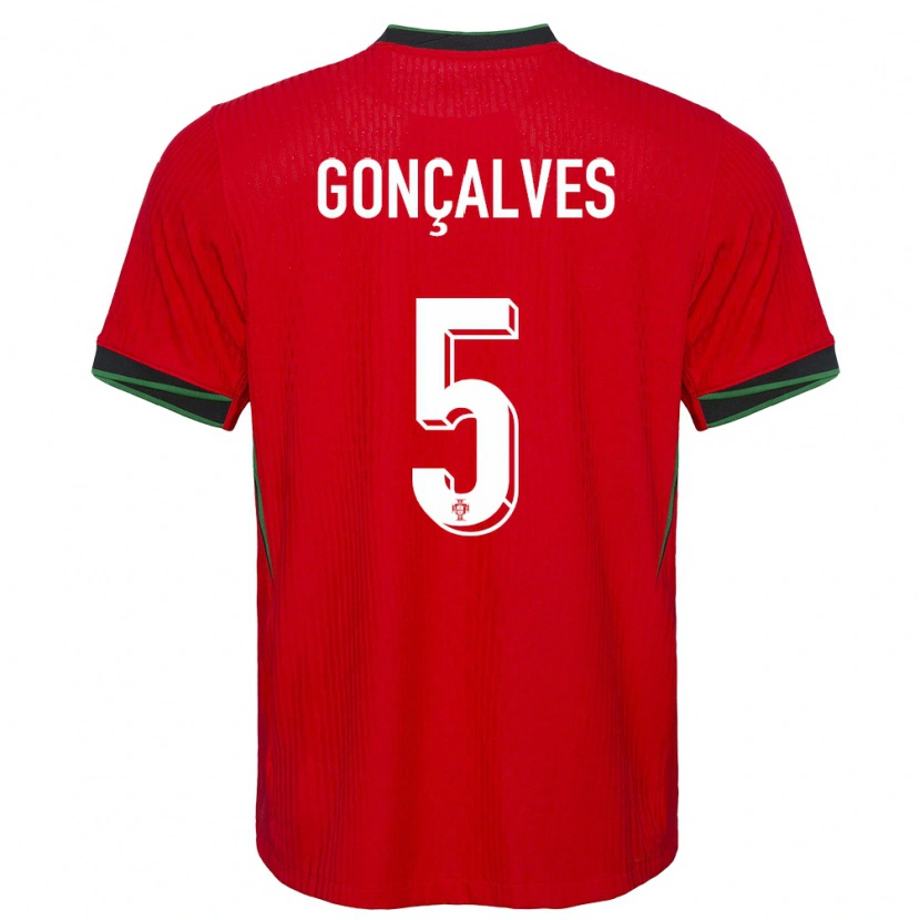 Danxen Men Portugal Martim Gonçalves #5 Red Home Jersey 24-26 T-Shirt