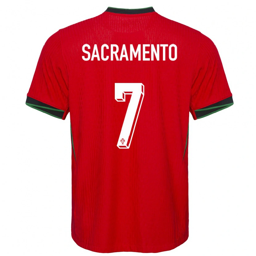 Danxen Men Portugal Medgilson Sacramento #7 Red Home Jersey 24-26 T-Shirt