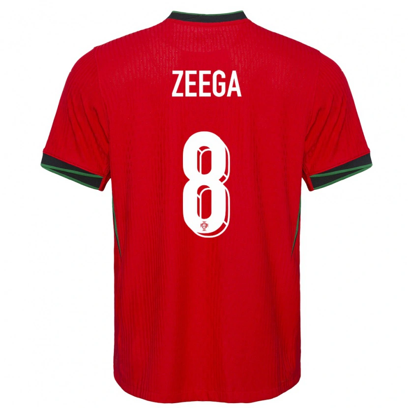 Danxen Men Portugal Zeega #8 Red Home Jersey 24-26 T-Shirt