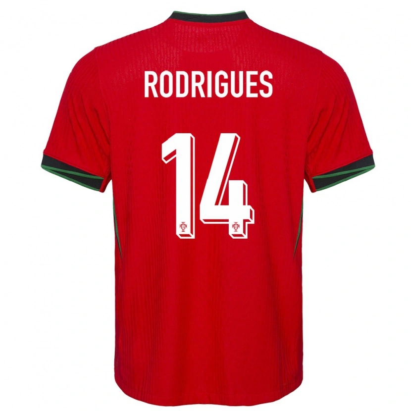 Danxen Men Portugal Diego Rodrigues #14 Red Home Jersey 24-26 T-Shirt