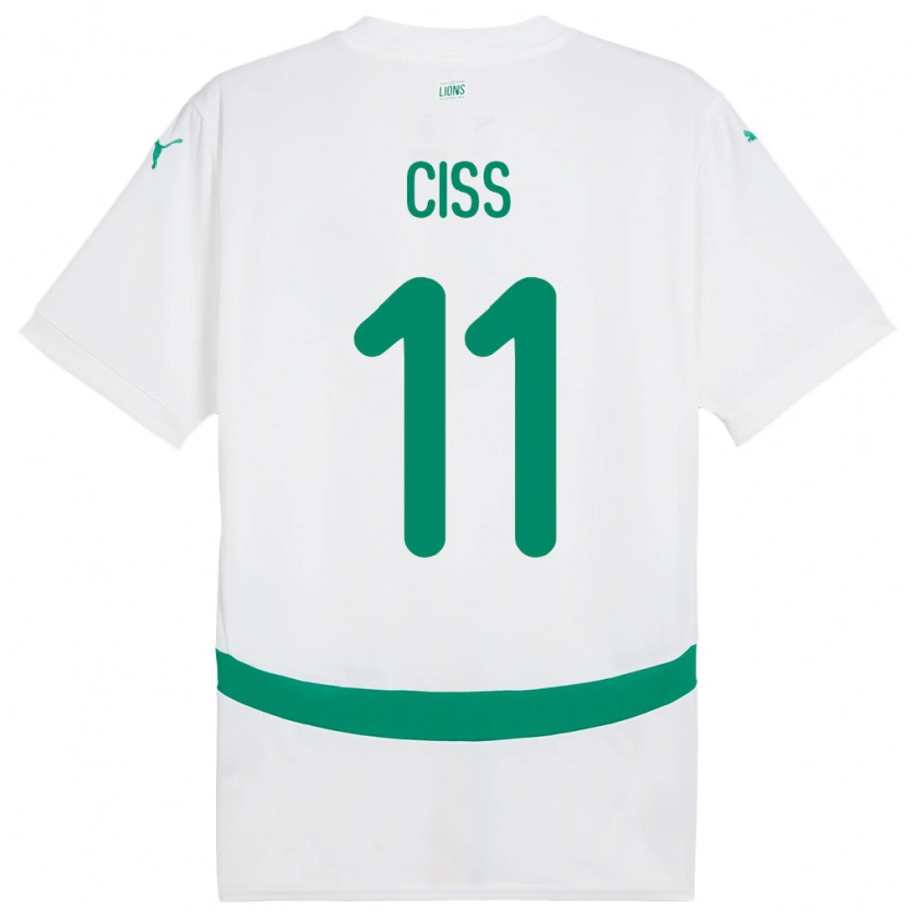 Danxen Men Senegal Pathé Ciss #11 White Home Jersey 24-26 T-Shirt