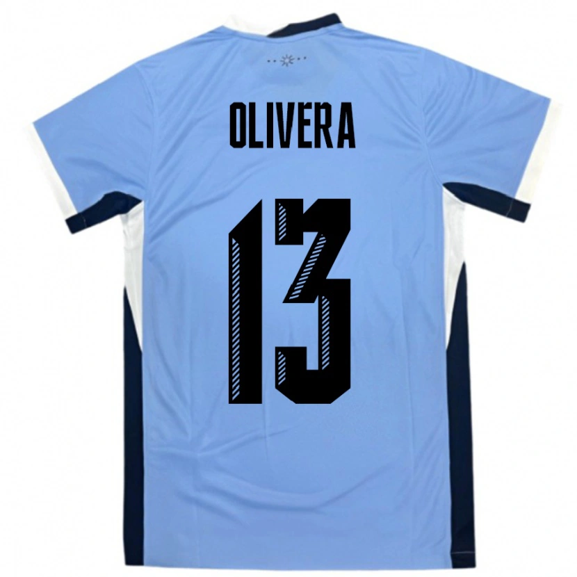 Danxen Men Uruguay Sofia Olivera #13 White Black Home Jersey 24-26 T-Shirt