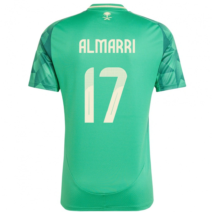 Danxen Men Saudi Arabia Mohammed Almarri #17 Green Home Jersey 24-26 T-Shirt