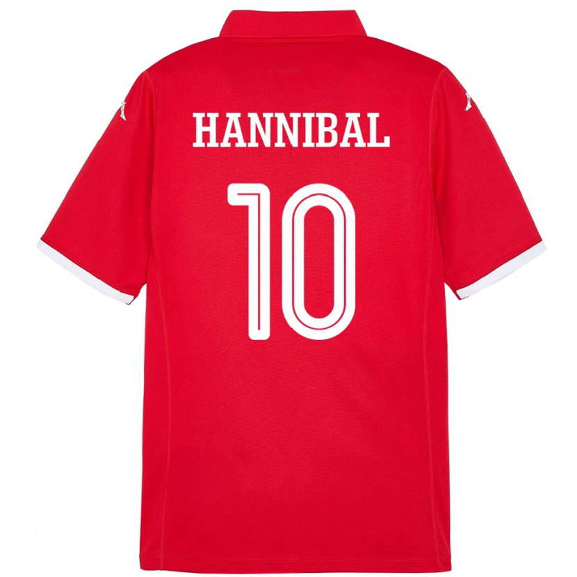 Danxen Men Tunisia Hannibal #10 Red Home Jersey 24-26 T-Shirt