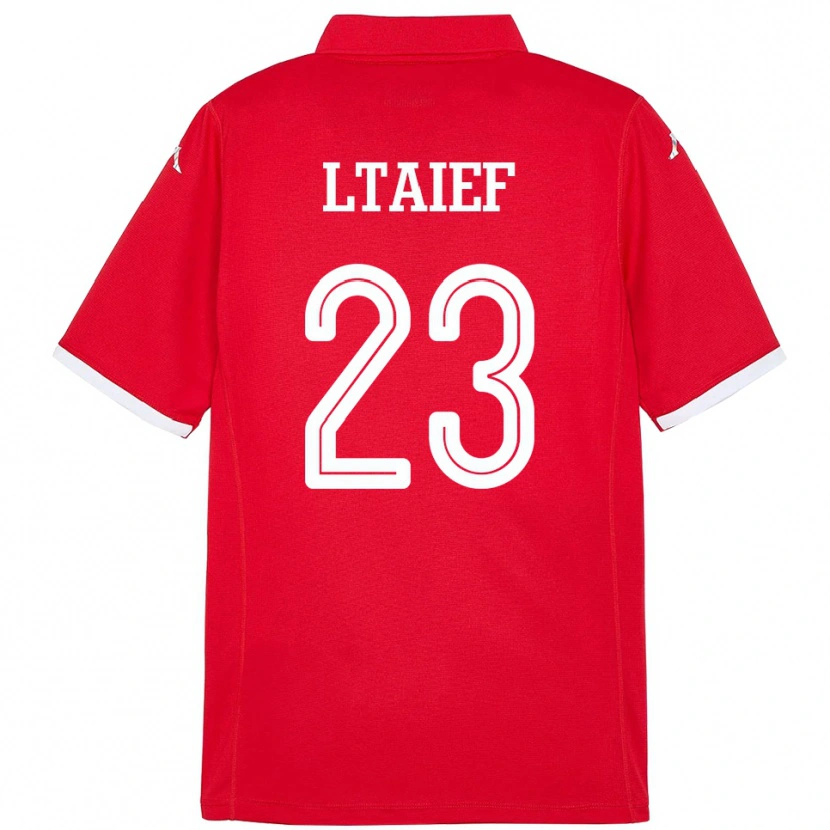 Danxen Men Tunisia Sayfallah Ltaief #23 Red Home Jersey 24-26 T-Shirt