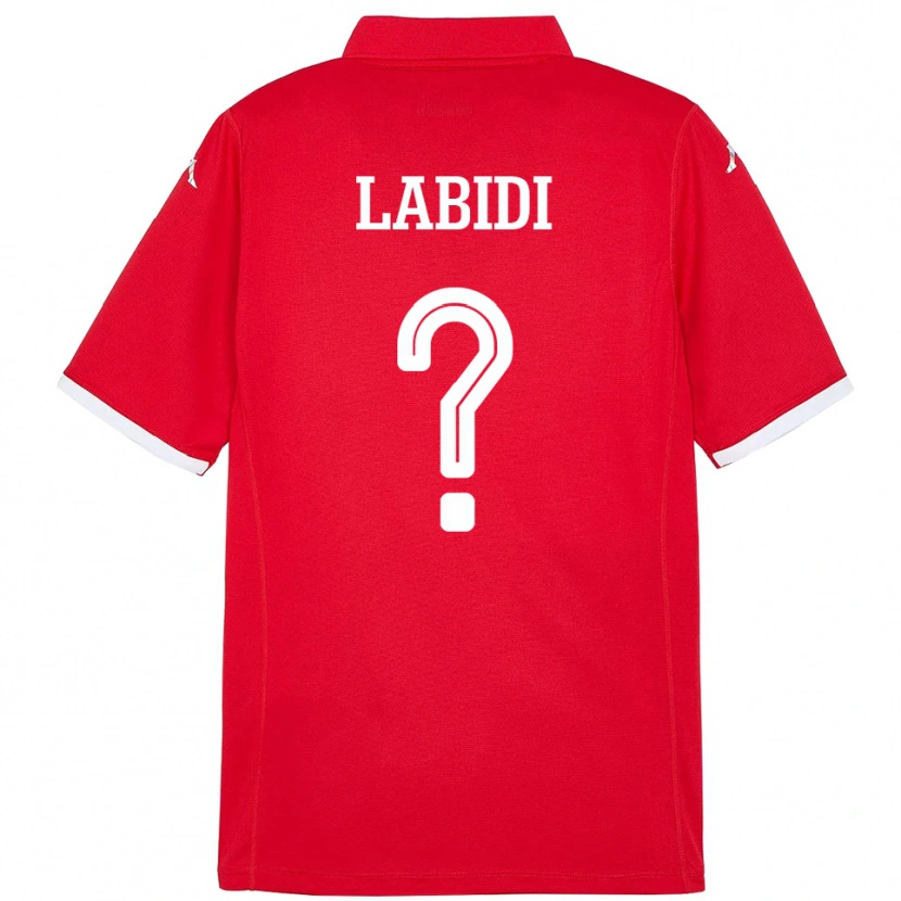 Danxen Men Tunisia Ahmed Labidi #0 Red Home Jersey 24-26 T-Shirt