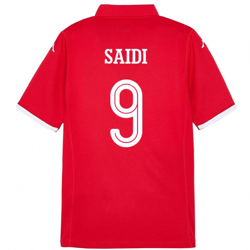 Danxen Men Tunisia Anisse Saidi #9 Red Home Jersey 24-26 T-Shirt