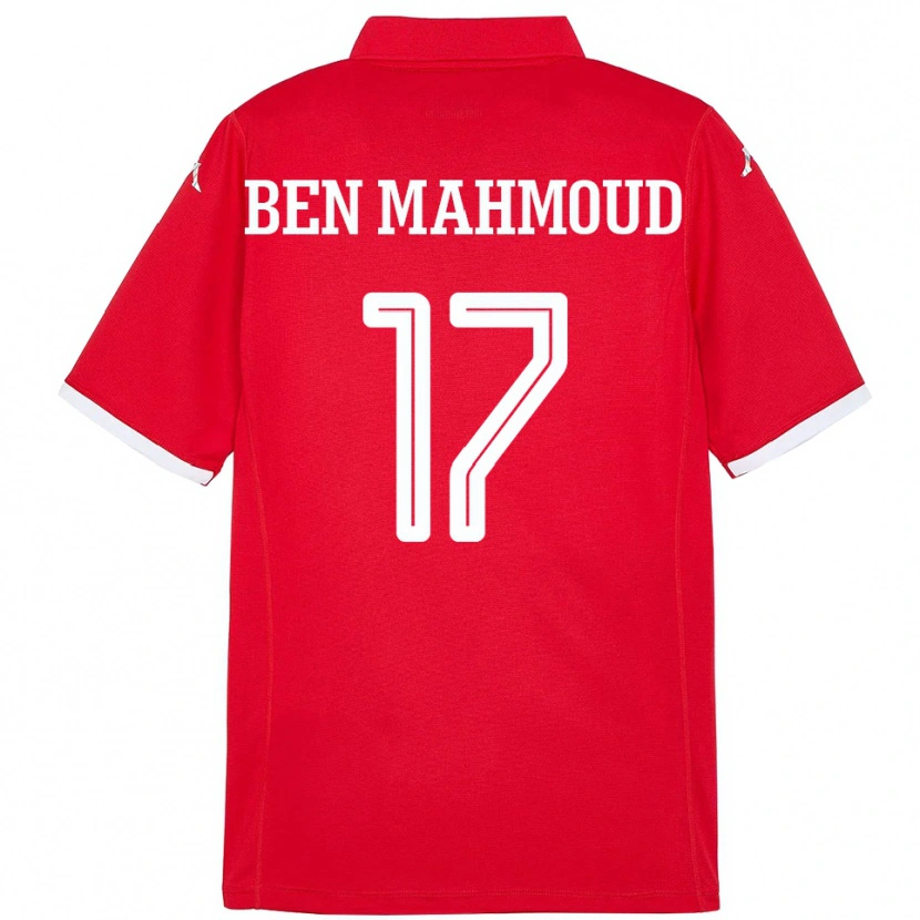 Danxen Men Tunisia Yessine Ben Mahmoud #17 Red Home Jersey 24-26 T-Shirt