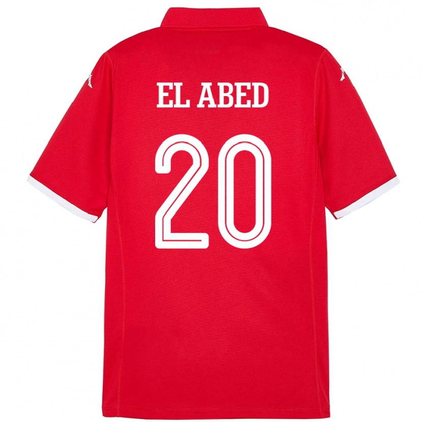 Danxen Men Tunisia Iyed El Abed #20 Red Home Jersey 24-26 T-Shirt