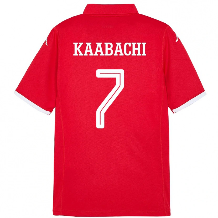 Danxen Men Tunisia Ella Kaabachi #7 Red Home Jersey 24-26 T-Shirt