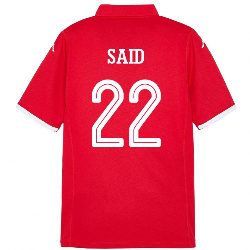 Danxen Men Tunisia Bechir Ben Said #22 Red Home Jersey 24-26 T-Shirt