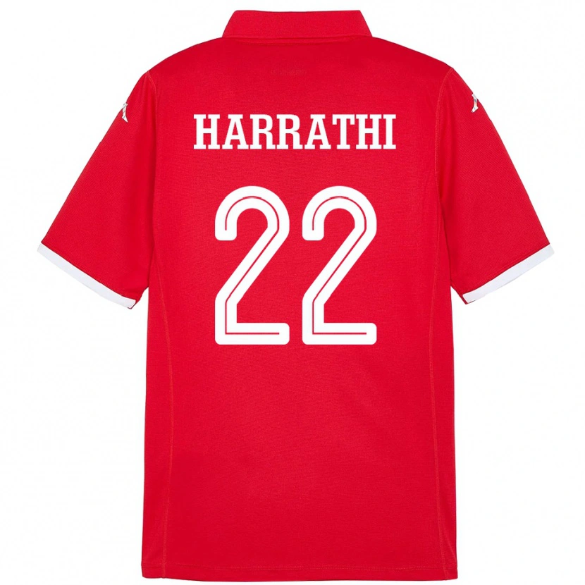 Danxen Men Tunisia Najla Harrathi #22 Red Home Jersey 24-26 T-Shirt