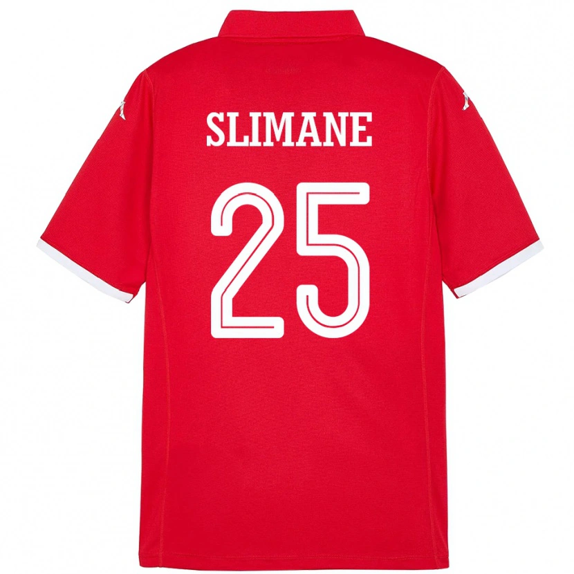 Danxen Men Tunisia Anis Ben Slimane #25 Red Home Jersey 24-26 T-Shirt