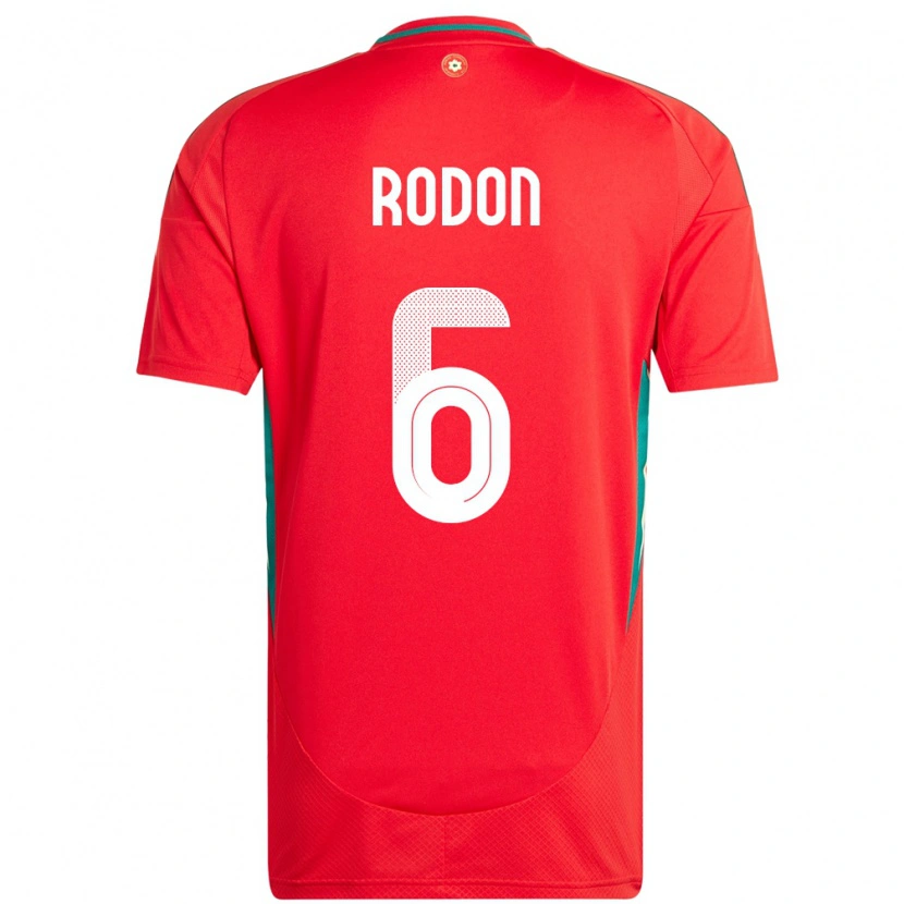 Danxen Men Wales Joe Rodon #6 Red Home Jersey 24-26 T-Shirt