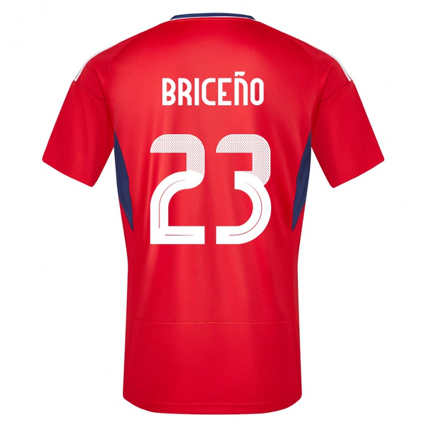 Danxen Men Costa Rica Kevin Briceño #23 Red Home Jersey 24-26 T-Shirt