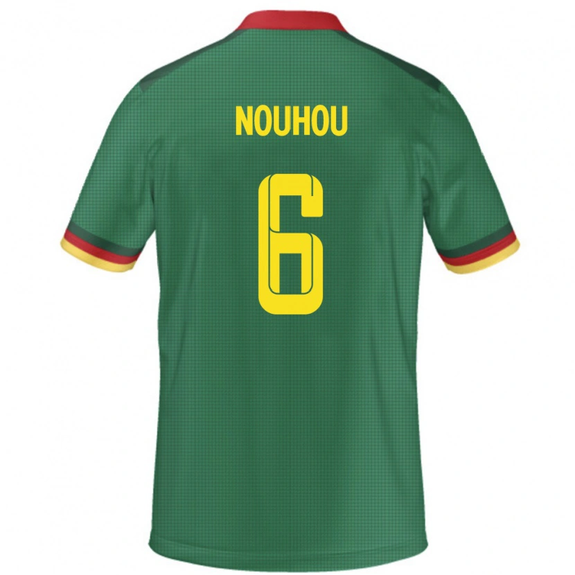 Danxen Men Cameroon Nouhou #6 Green Home Jersey 24-26 T-Shirt