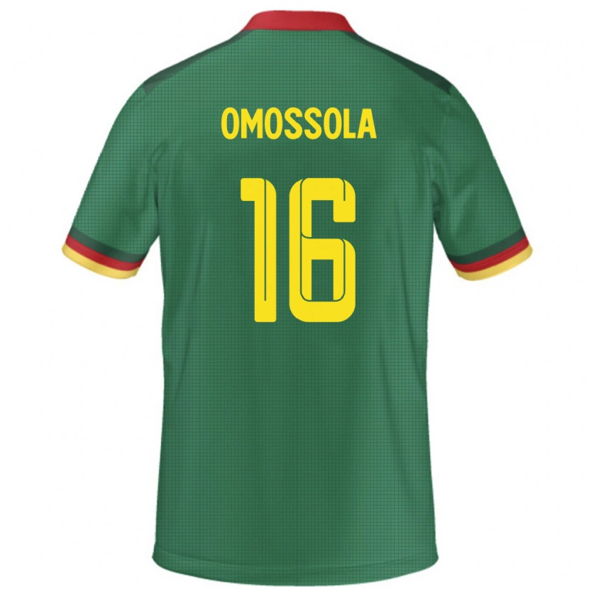 Danxen Men Cameroon Simon Omossola #16 Green Home Jersey 24-26 T-Shirt