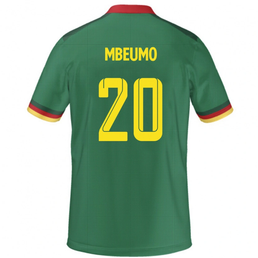 Danxen Men Cameroon Bryan Mbeumo #20 Green Home Jersey 24-26 T-Shirt