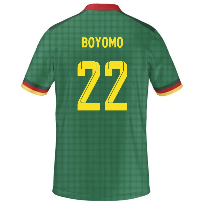 Danxen Men Cameroon Enzo Boyomo #22 Green Home Jersey 24-26 T-Shirt