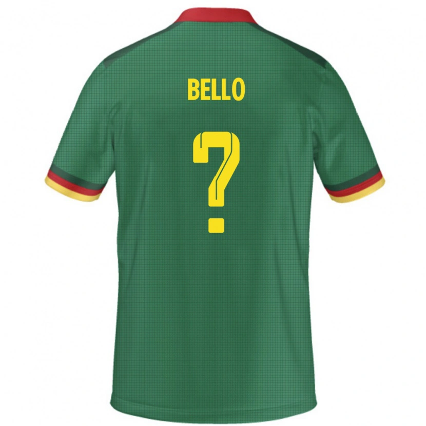 Danxen Men Cameroon Karim Bello #0 Green Home Jersey 24-26 T-Shirt