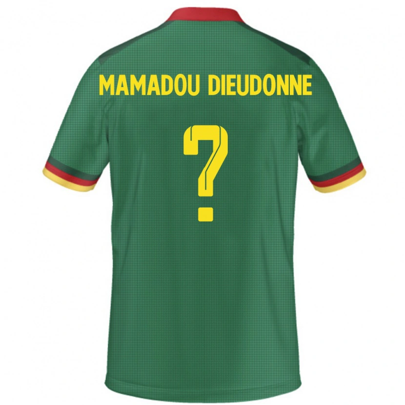 Danxen Men Cameroon Malik Mamadou Dieudonne #0 Green Home Jersey 24-26 T-Shirt