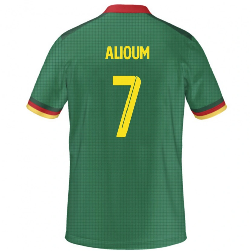 Danxen Men Cameroon Saidou Alioum #7 Green Home Jersey 24-26 T-Shirt