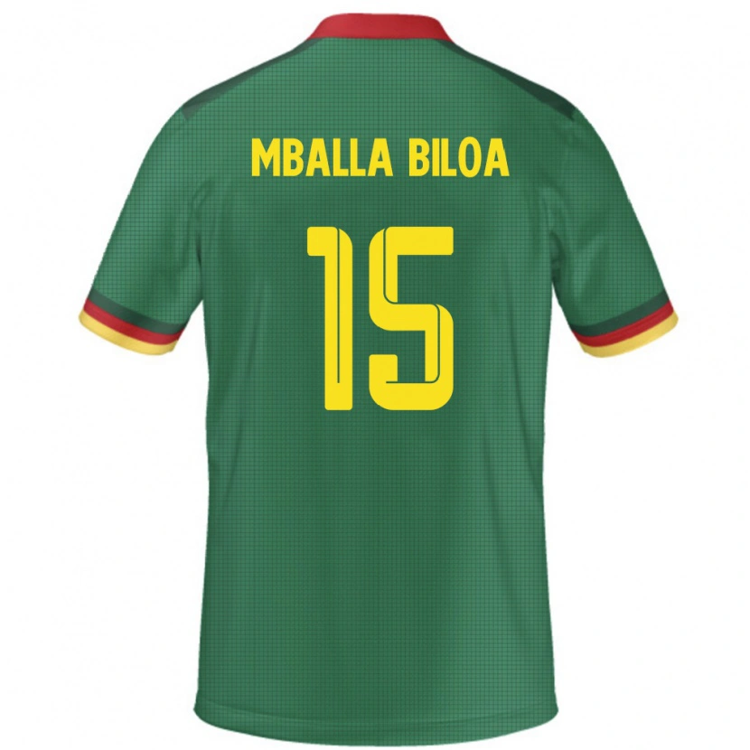 Danxen Men Cameroon Jules Victor Mballa Biloa #15 Green Home Jersey 24-26 T-Shirt