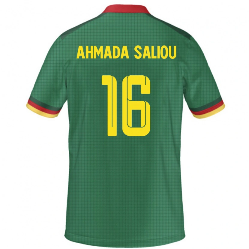 Danxen Men Cameroon Mamoudou Ahmada Saliou #16 Green Home Jersey 24-26 T-Shirt