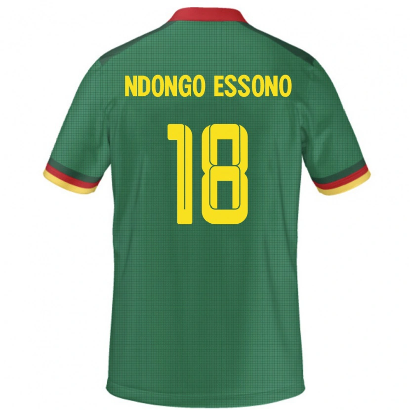 Danxen Men Cameroon Rodrigue Dipanda Ndongo Essono #18 Green Home Jersey 24-26 T-Shirt