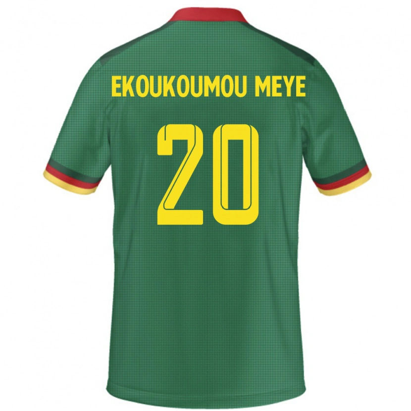 Danxen Men Cameroon Ivan Donald Ekoukoumou Meye #20 Green Home Jersey 24-26 T-Shirt