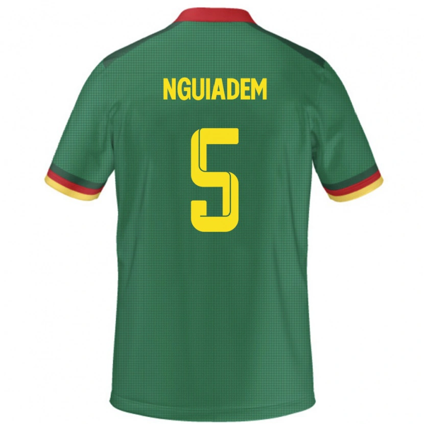 Danxen Men Cameroon Annecy Nguiadem #5 Green Home Jersey 24-26 T-Shirt