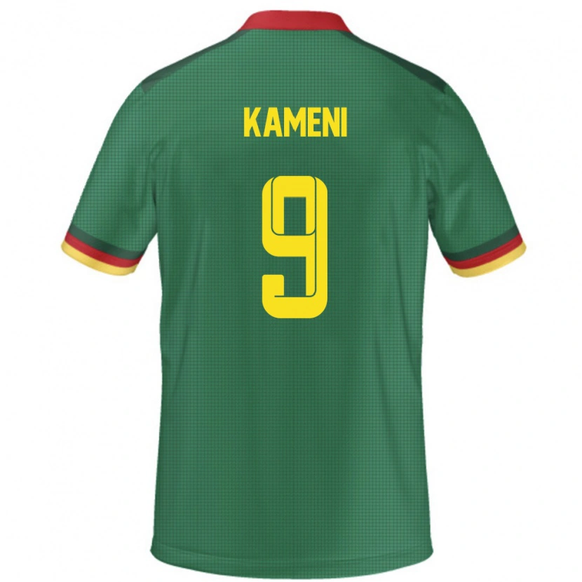 Danxen Men Cameroon Flora Kameni #9 Green Home Jersey 24-26 T-Shirt