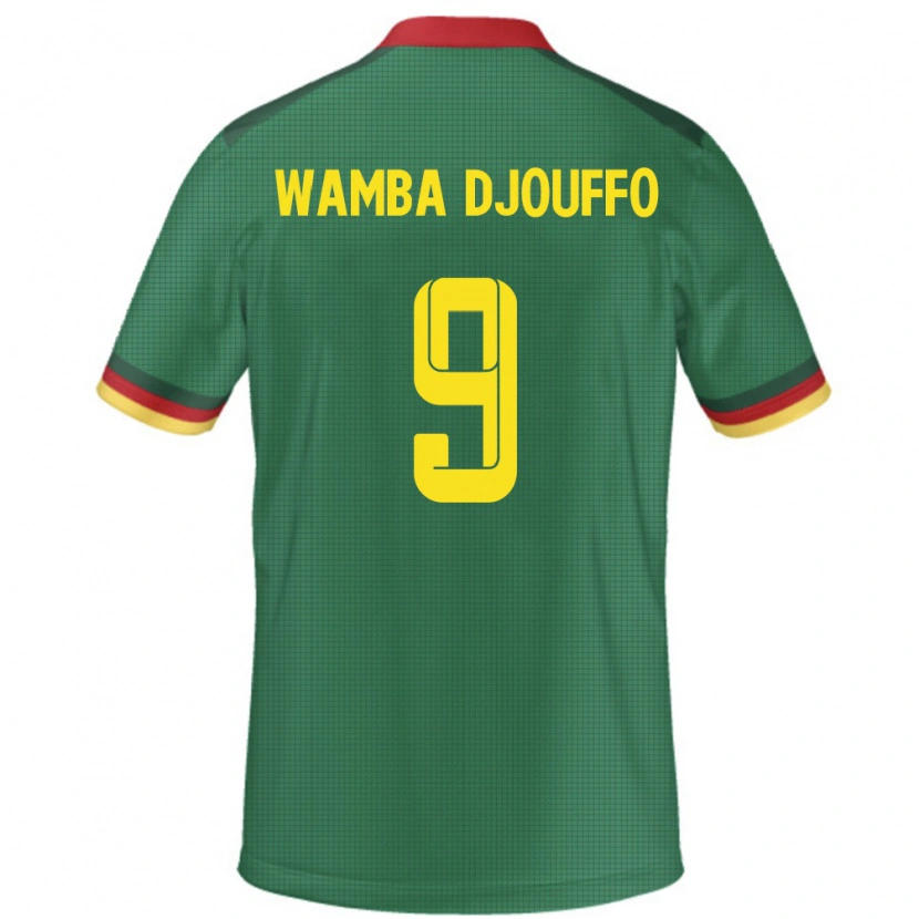 Danxen Men Cameroon Leonel Wamba Djouffo #9 Green Home Jersey 24-26 T-Shirt