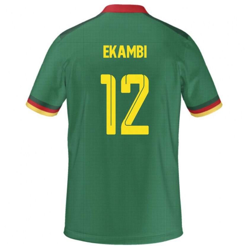 Danxen Men Cameroon Karl Toko Ekambi #12 Green Home Jersey 24-26 T-Shirt