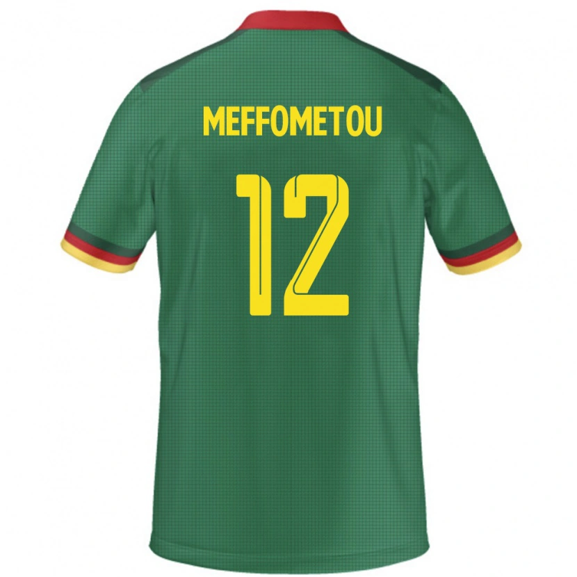 Danxen Men Cameroon Falonne Meffometou #12 Green Home Jersey 24-26 T-Shirt