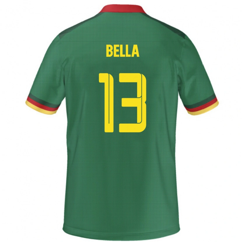 Danxen Men Cameroon Rose Bella #13 Green Home Jersey 24-26 T-Shirt