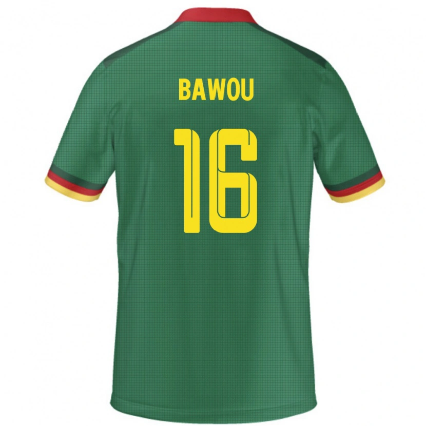 Danxen Men Cameroon Ange Bawou #16 Green Home Jersey 24-26 T-Shirt