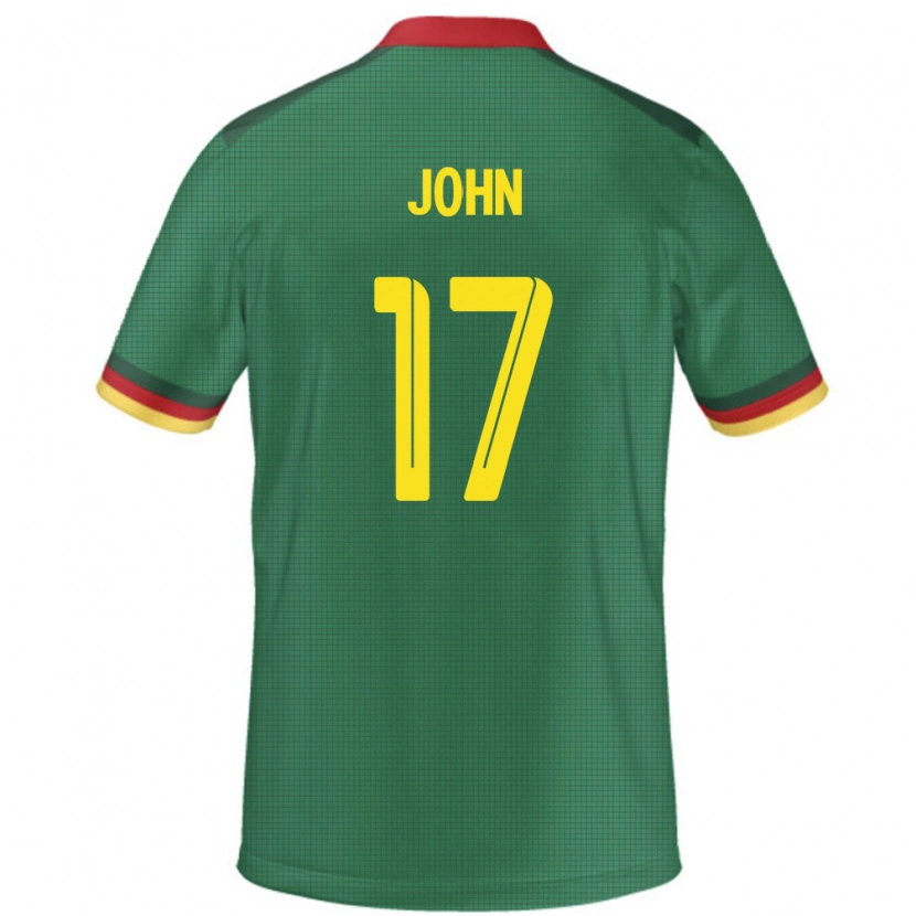 Danxen Men Cameroon Nchindo John #17 Green Home Jersey 24-26 T-Shirt