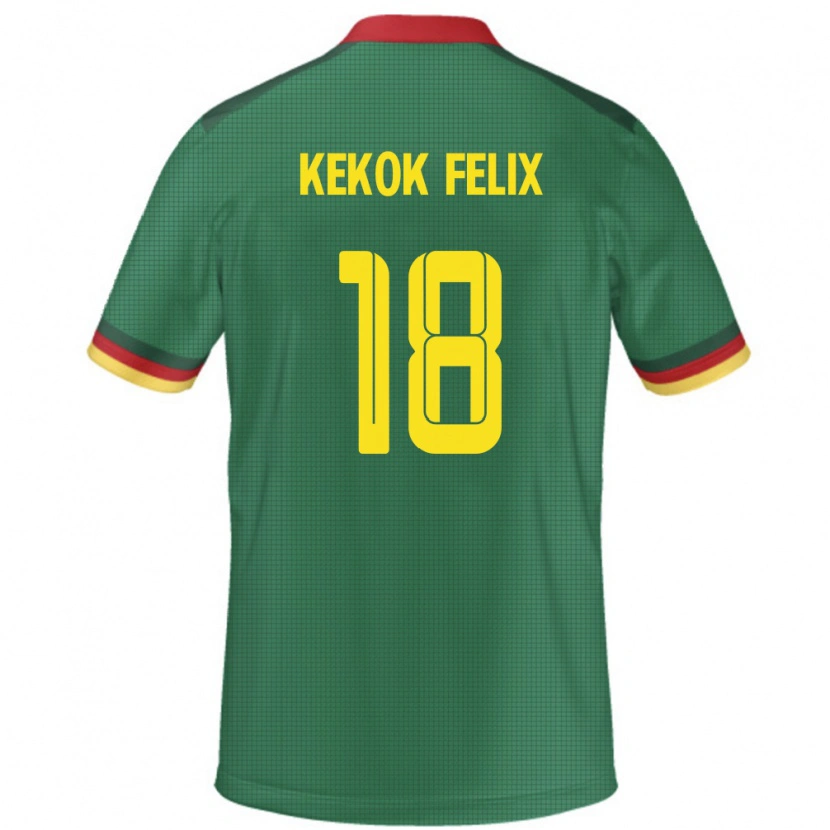 Danxen Men Cameroon Ndifor Kekok Felix #18 Green Home Jersey 24-26 T-Shirt