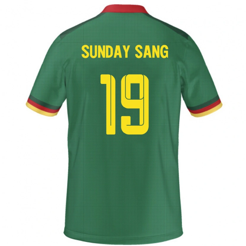 Danxen Men Cameroon Junior Sunday Sang #19 Green Home Jersey 24-26 T-Shirt