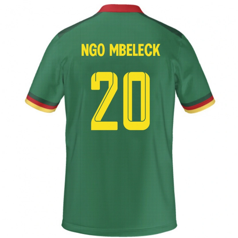 Danxen Men Cameroon Genevieve Ngo Mbeleck #20 Green Home Jersey 24-26 T-Shirt