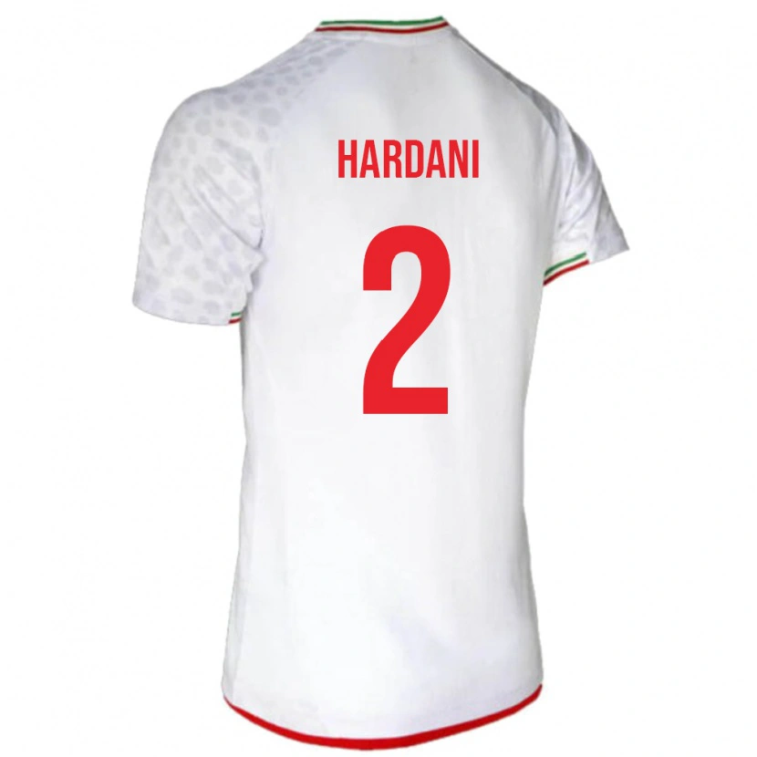 Danxen Men Iran Saleh Hardani #2 White Home Jersey 24-26 T-Shirt