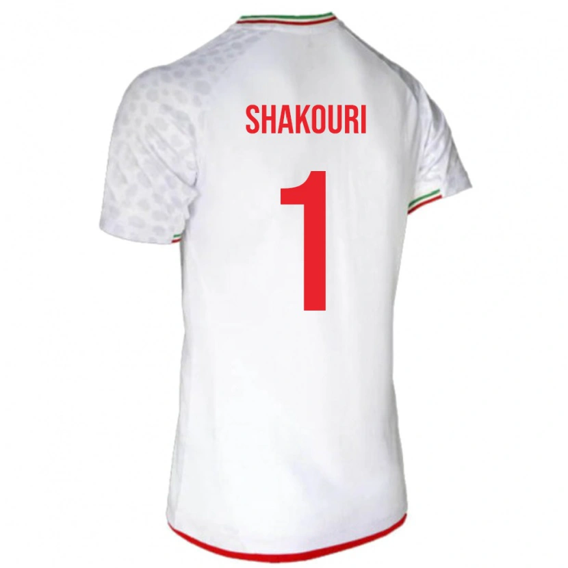 Danxen Men Iran Arsha Shakouri #1 White Home Jersey 24-26 T-Shirt