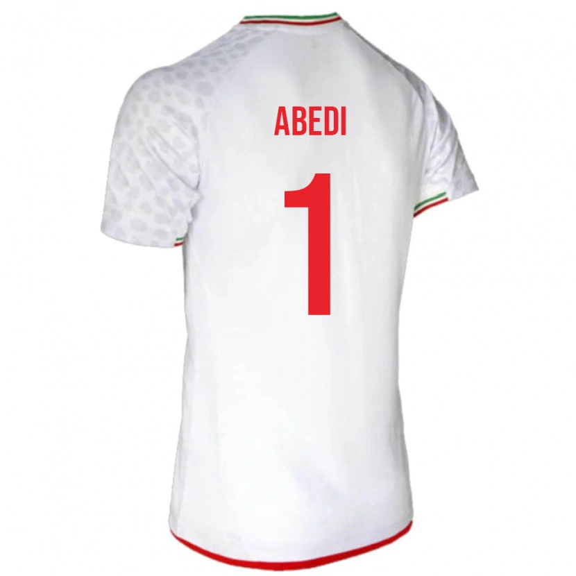 Danxen Men Iran Amirmohammad Abedi #1 White Home Jersey 24-26 T-Shirt