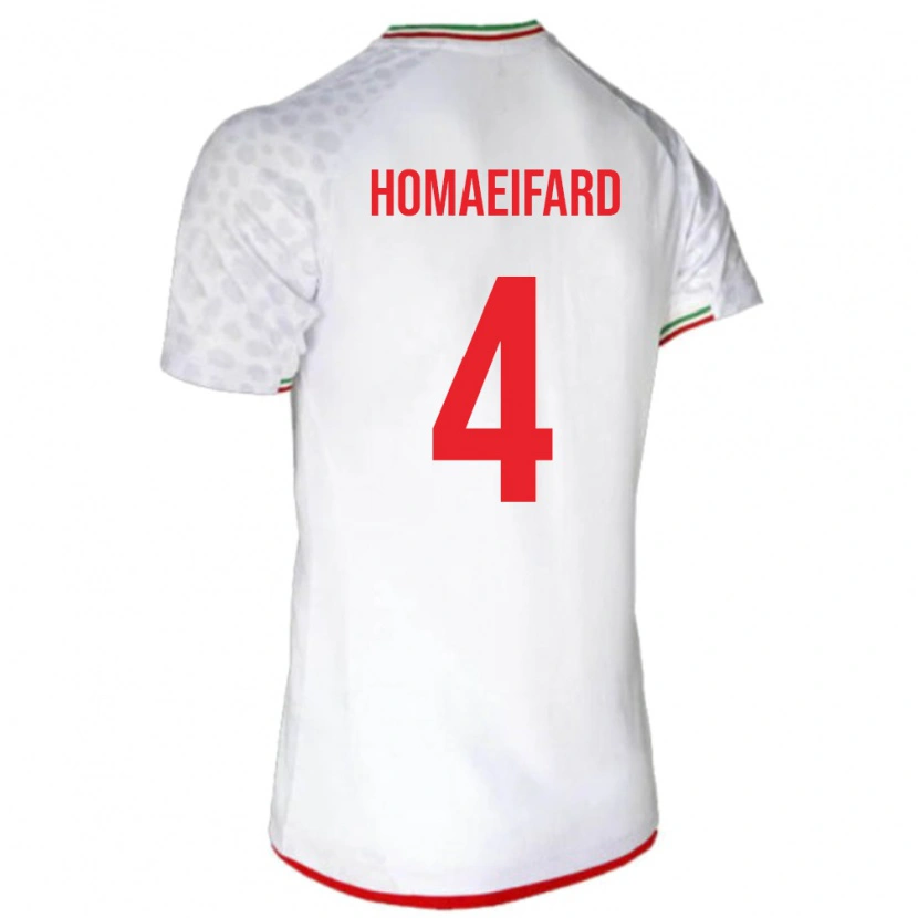 Danxen Men Iran Alireza Homaeifard #4 White Home Jersey 24-26 T-Shirt