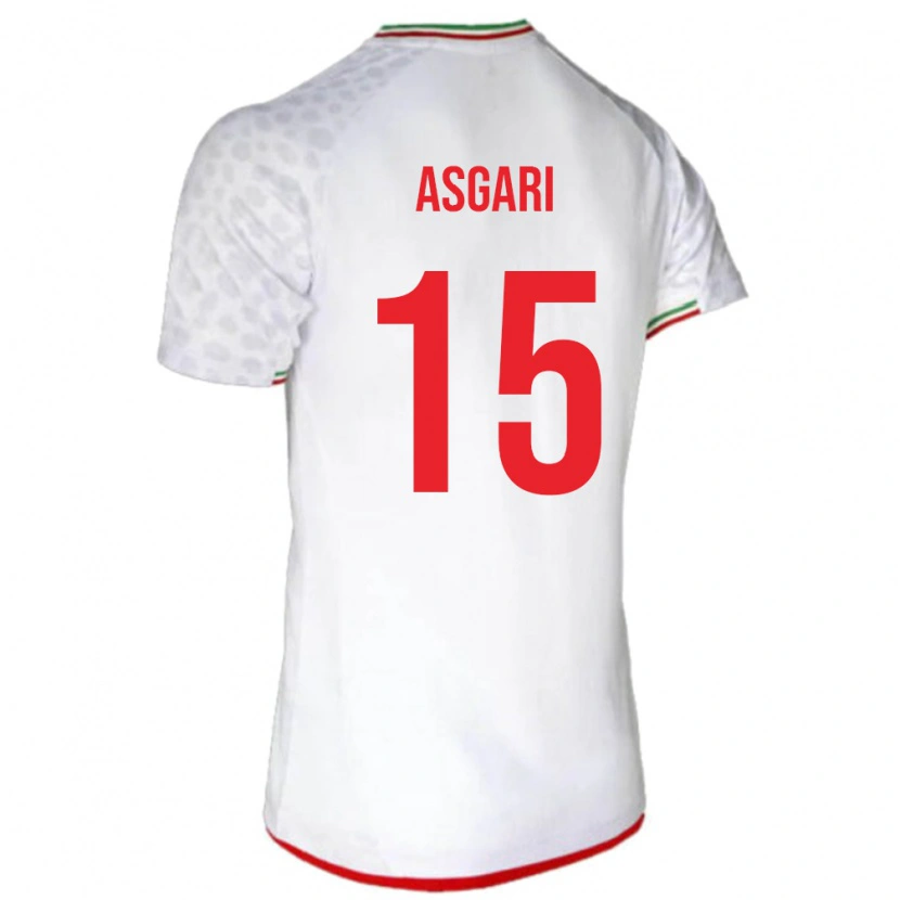 Danxen Men Iran Mohammad Asgari #15 White Home Jersey 24-26 T-Shirt